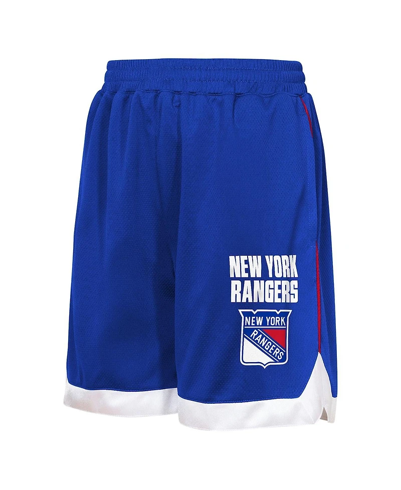 Outerstuff Big Boys and Girls Blue New York Rangers All Star Shorts