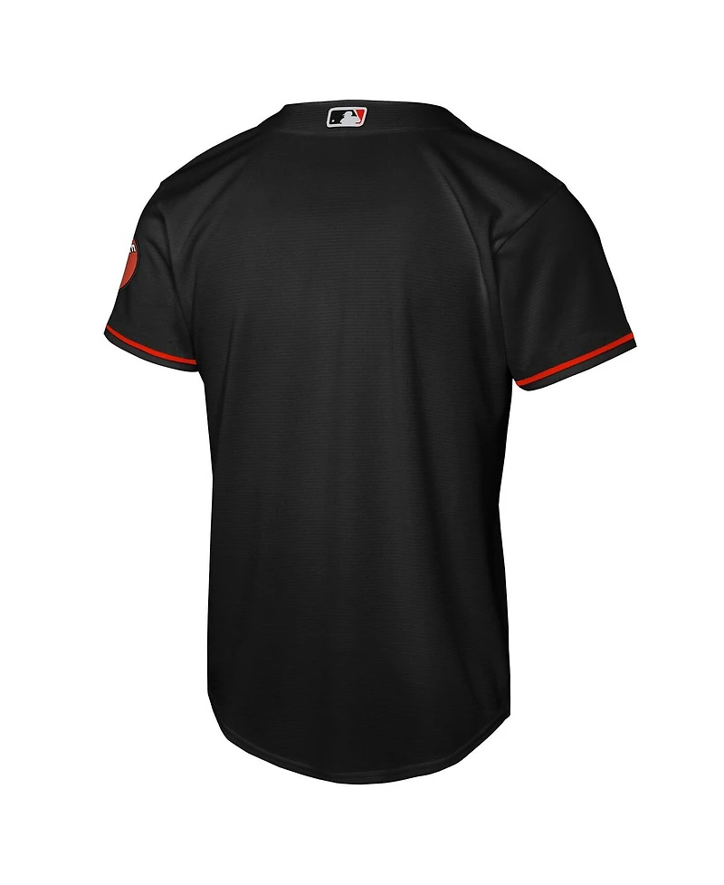Nike Big Boys and Girls Black Baltimore Orioles Alternate Stadium Jersey