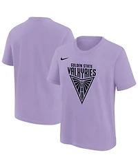 Nike Big Boys and Girls Violet Golden State Valkyries Essential Logo T-Shirt