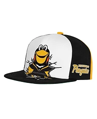 Mitchell & Ness Big Boys and Girls Black Pittsburgh Penguins Mascot Snapback Hat