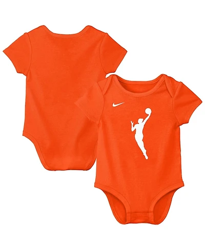 Nike Big Boys and Girls Orange Wnba Essential Logo Bodysuit