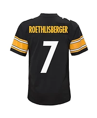 Mitchell & Ness Big Boys and Girls Ben Roethlisberger Black Pittsburgh Steelers 2004 Legacy Replica Jersey