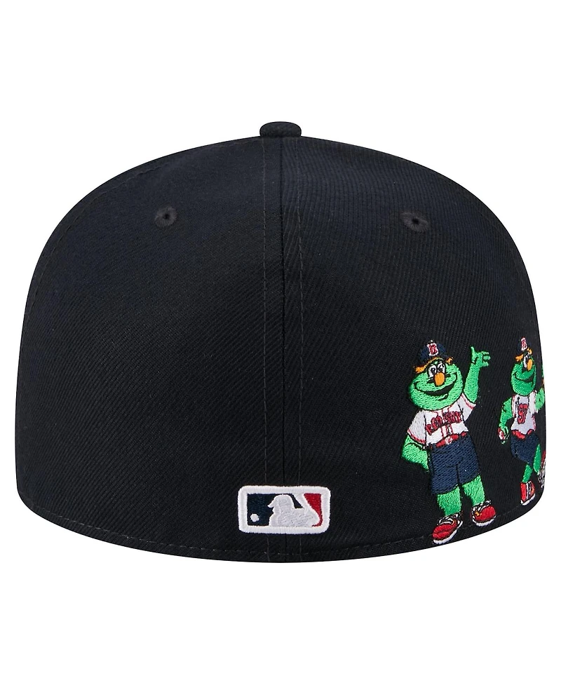 New Era Men's Navy Boston Red Sox Run Mascot 59FIFTY Fitted Hat