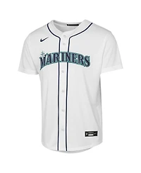 Nike Big Boys and Girls Bryan Woo White Seattle Mariners Baseline Jersey