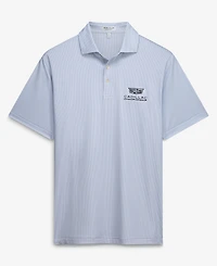 Peter Millar Men's White Cadillac Championship Phoenix Performance Jersey Polo Shirt