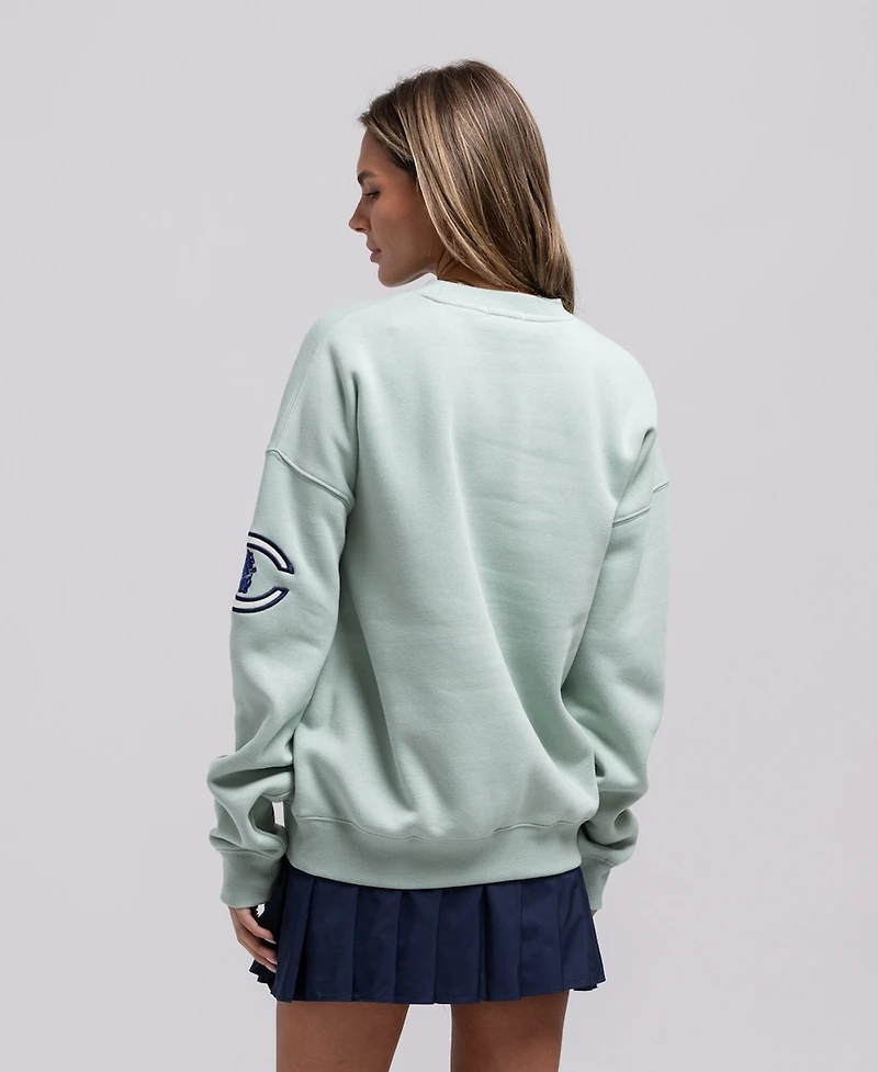 Mitchell & Ness Women's Green Chicago Cubs Yacht Rock Sweatshirt