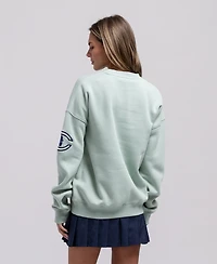 Mitchell & Ness Women's Green Chicago Cubs Yacht Rock Sweatshirt