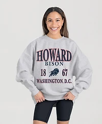 Gameday Couture Women's Ash Howard Bison Premium Fleece Pullover Sweatshirt