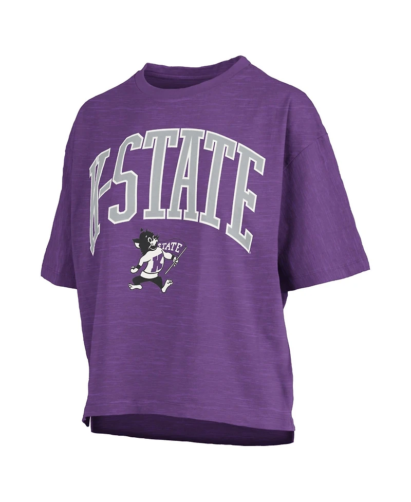 Pressbox Women's Purple Kansas State Wildcats Nelson T-Shirt