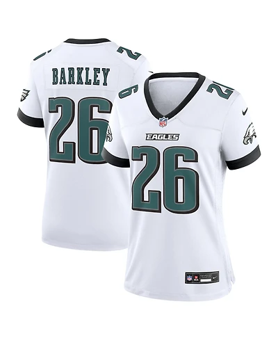 Nike Women's Saquon Barkley White Philadelphia Eagles Game Jersey