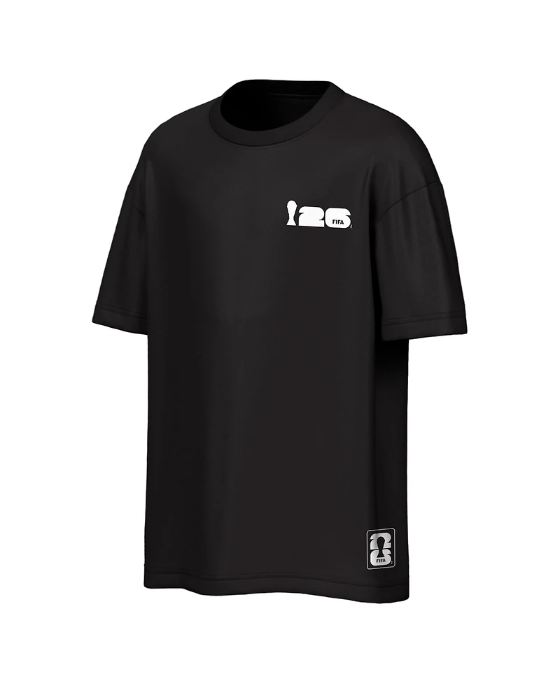 Outerstuff Men's Black Fifa World Cup 2026 Rally Oversized 2-Hit T-Shirt
