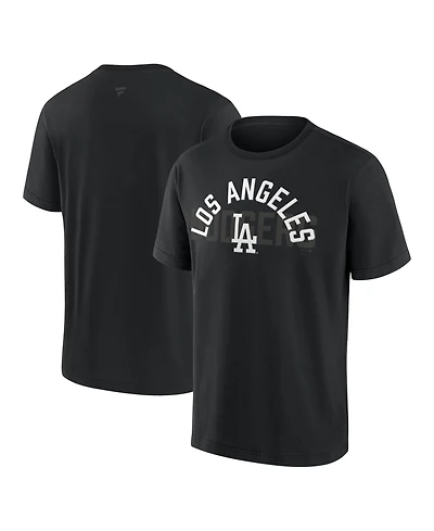 Fanatics Men's Los Angeles Dodgers Black Out Heavyweight T-Shirt