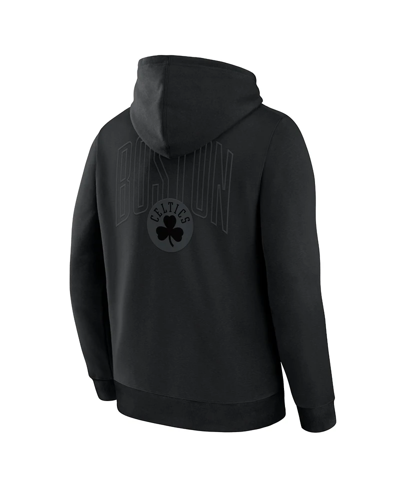 Fanatics Men's Boston Celtics Black Out Hoodie