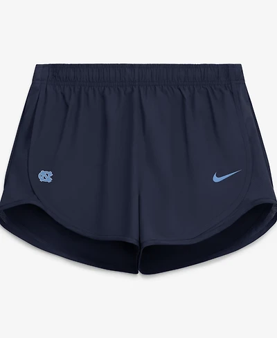 Nike Women's Navy North Carolina Tar Heels Tempo Mid-Rise Dri-fit Shorts