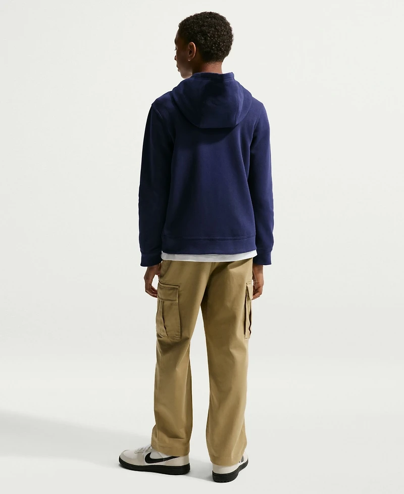 Nike Big Boys and Girls Blue France National Team Club Hoodie