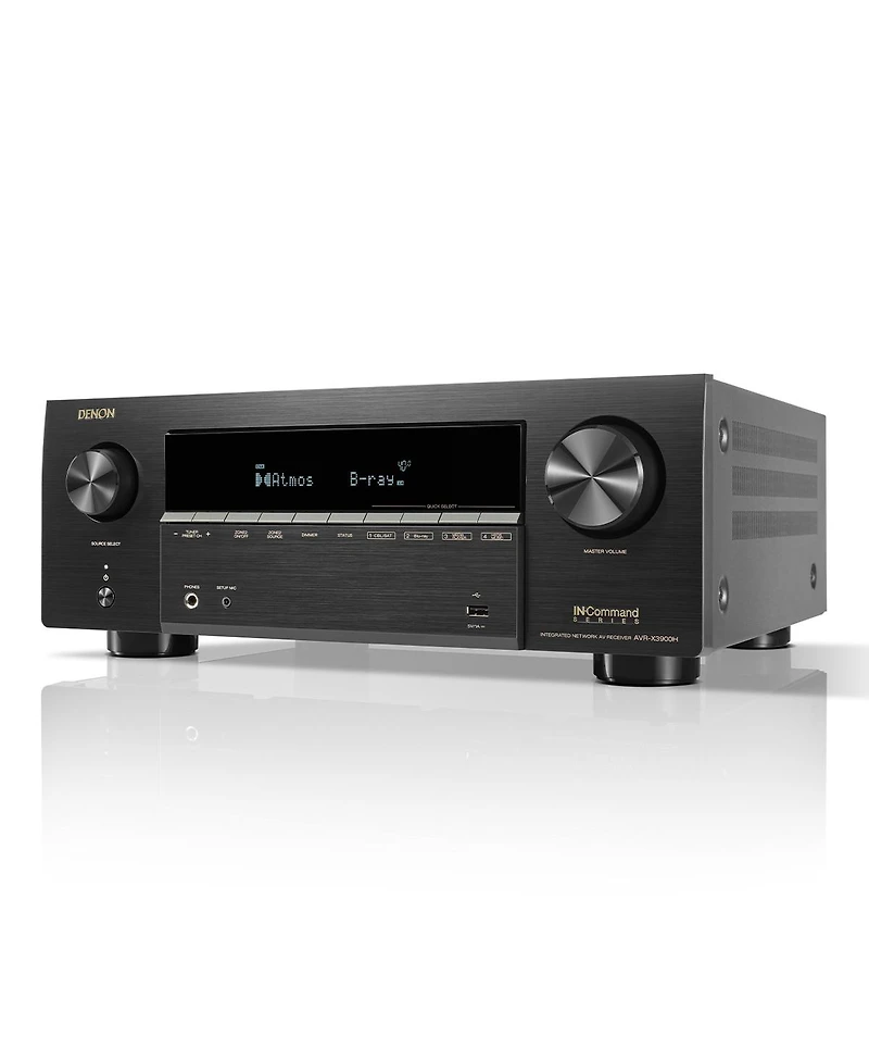 Denon Avr-X3900H 9.4 Ch 105W 8K Av Receiver Powered by Heos with Dolby Atmos