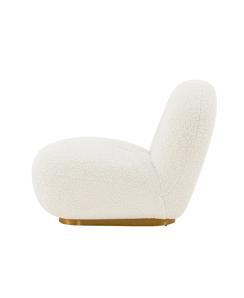 Manhattan Comfort Edina 2-Piece Boucle Upholstered Lounge Chairs