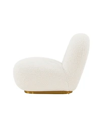 Manhattan Comfort Edina 2-Piece Boucle Upholstered Lounge Chairs