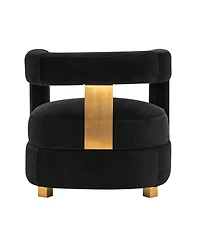 Manhattan Comfort Amirah 2-Piece Velvet Upholstered Lounge Accent Chairs