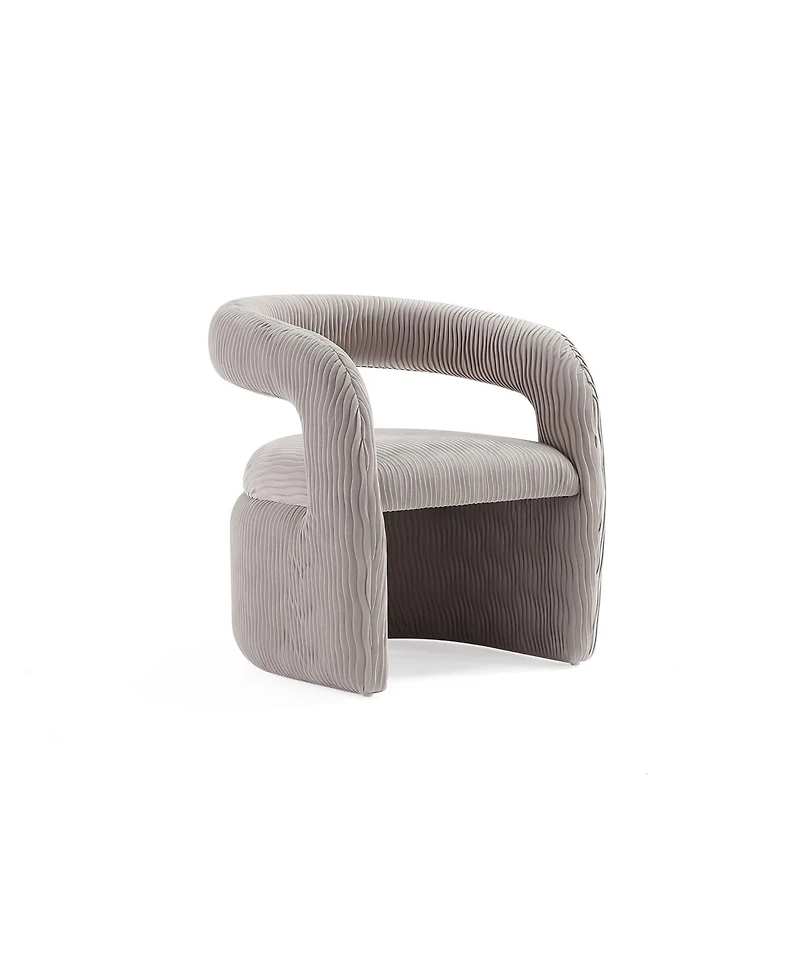 Manhattan Comfort Corvette 2-Piece Velvet Upholstered Lounge Chairs