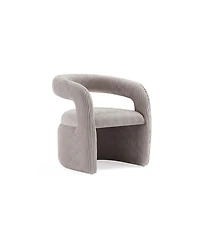 Manhattan Comfort Corvette 2-Piece Velvet Upholstered Lounge Chairs