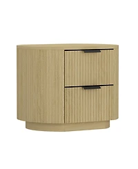 Manhattan Comfort Olivia 2-Piece 27" 2-Drawer Nightstands