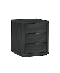 Manhattan Comfort Evelyn 2-Piece 20" 3-Drawer Nightstands