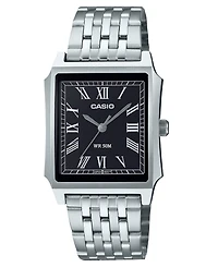 Casio Unisex Japanese Quartz Analog Silver-Tone Stainless Steel Watch 31.5mm