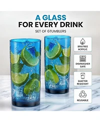 Zulay Kitchen Acrylic Glasses Drinkware