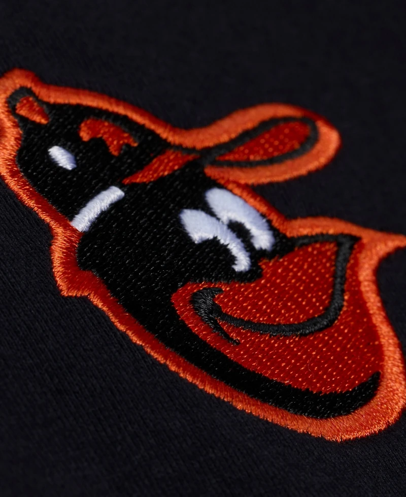 Mitchell & Ness Men's Black Baltimore Orioles Wild Pitch Ringer T-Shirt
