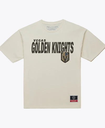 Mitchell & Ness Men's Cream Vegas Golden Knights Core Plus T-Shirt