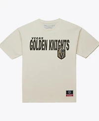 Mitchell & Ness Men's Cream Vegas Golden Knights Core Plus T-Shirt