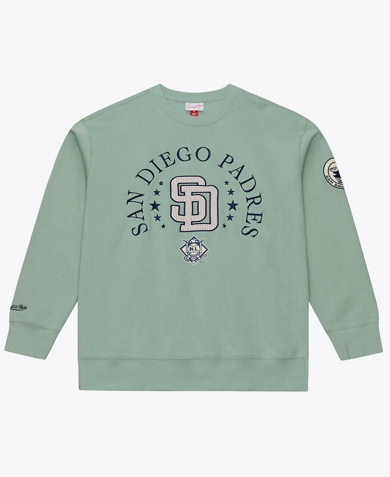 Mitchell & Ness Men's Green San Diego Padres Yacht Rock Fleece Sweatshirt