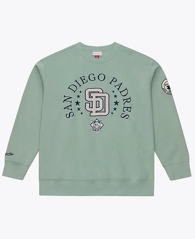 Mitchell & Ness Men's Green San Diego Padres Yacht Rock Fleece Sweatshirt