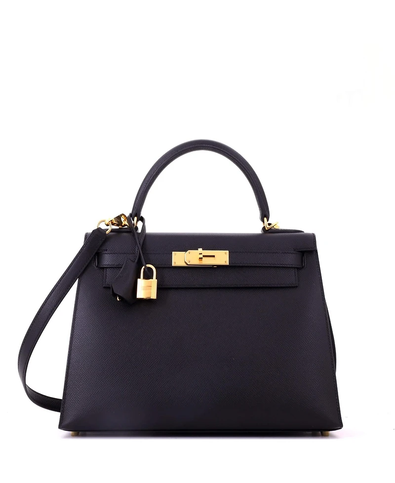 Pre-Owned HERMES Kelly Handbag Epsom with Gold Hardware
