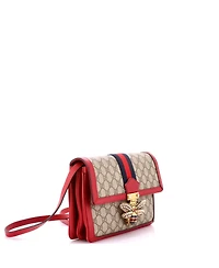 Pre-Owned Gucci Medium Queen Margaret Shoulder Bag Gg Coated Canvas