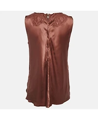 Pre-Owned Dolce & Gabbana Women's Pre-Owned Dolce and Gabbana Satin Lace Detail Dress