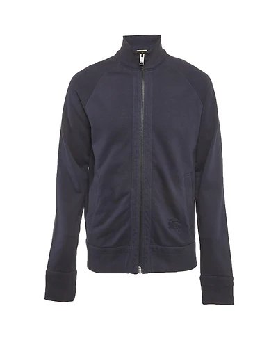 Pre-Owned Burberry Men's Cotton Knit Zip-Up Jacket