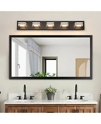 Busdays Inch Modern Light Led Vanity Light Sleek Bathroom Wall Fixture Iron and Acrylic Dimmable for Mirror Lighting
