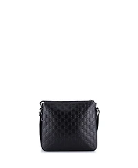 Pre-Owned Gucci Small Signature Zip Messenger Bag Guccissima Leather