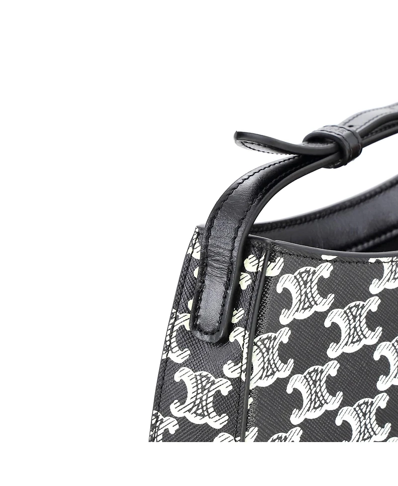 Pre-Owned Celine Medium Triomphe Tilly Bag Triomphe Coated Canvas