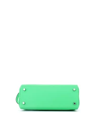 Pre-Owned HERMES Kelly 25 Handbag Green Togo with Palladium Hardware