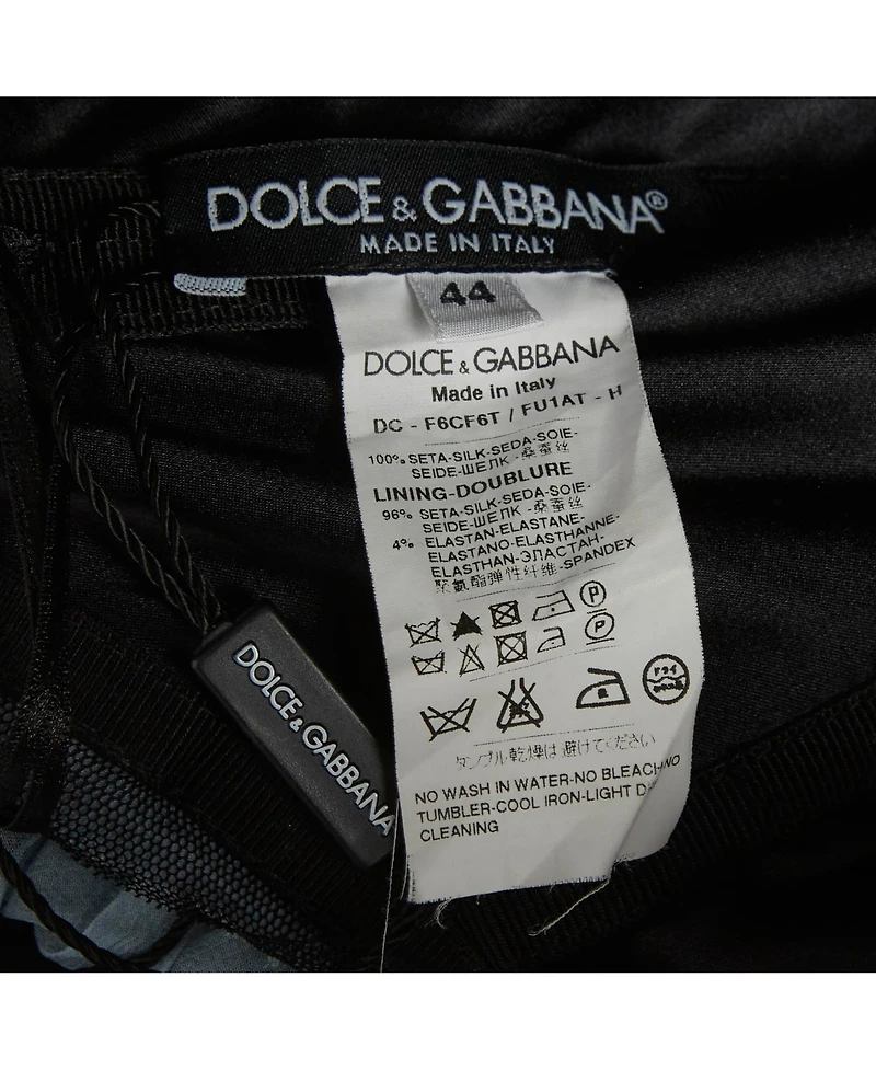 Pre-Owned Dolce & Gabbana Women's Pre-Owned Dolce and Gabbana Silk Ruched Strapless Dress
