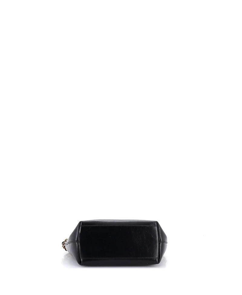 Pre-Owned Versace Mini Medusa Icon Chain Tote Leather