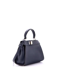 Pre-Owned Fendi Petite Selleria Peekaboo ISeeU Bag Leather