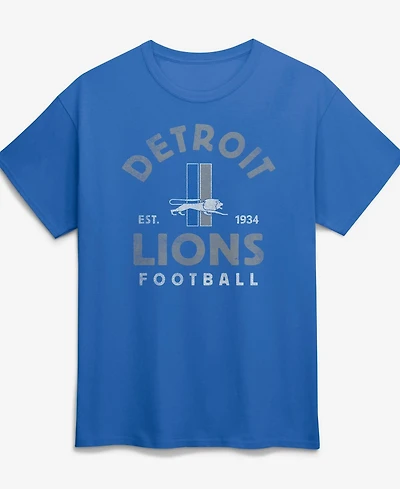 Logo Athletic Men's Blue Detroit Lions Vintage Arch T-Shirt