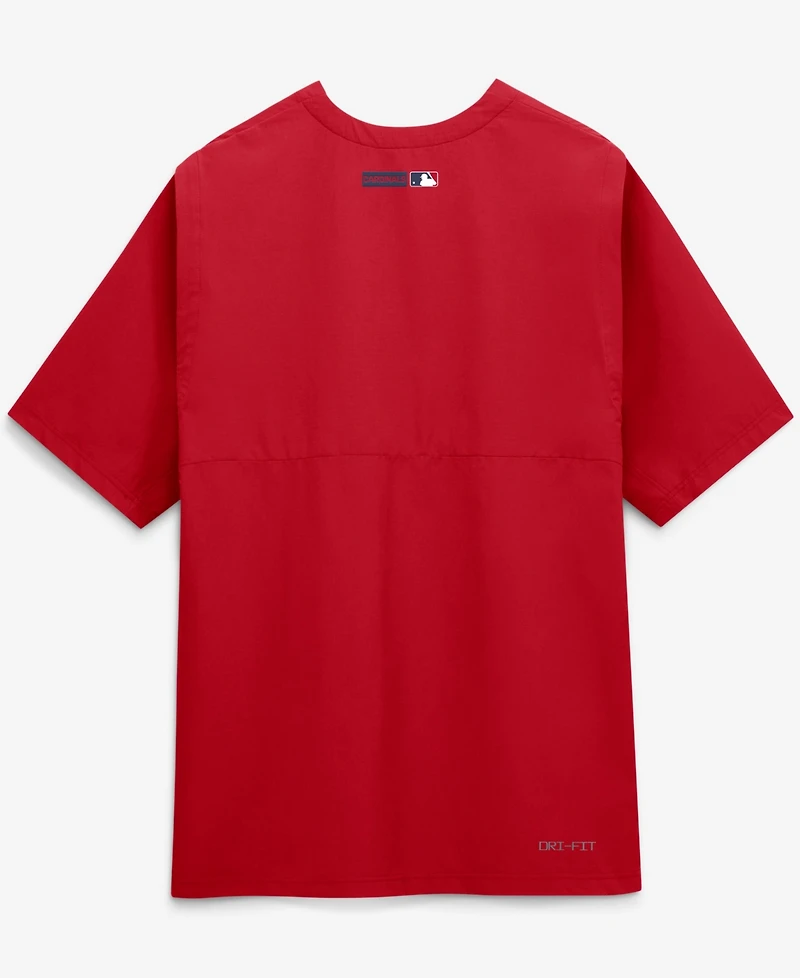 Nike Men's Red St. Louis Cardinals Authentic Collection Dri-fit Quarter-Zip Windshirt