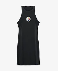 Fanatics Women's Black Pittsburgh Steelers Push Beyond Tri-Blend Ribbed Sleeveless Dress