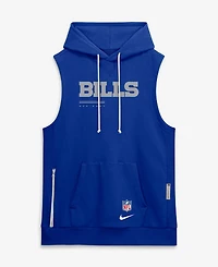 Nike Men's Royal Buffalo Bills Sideline Standard Issue Dri-fit Sleeveless Hoodie