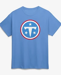 Logo Athletic Men's Light Blue Tennessee Titans Primary Logo T-Shirt